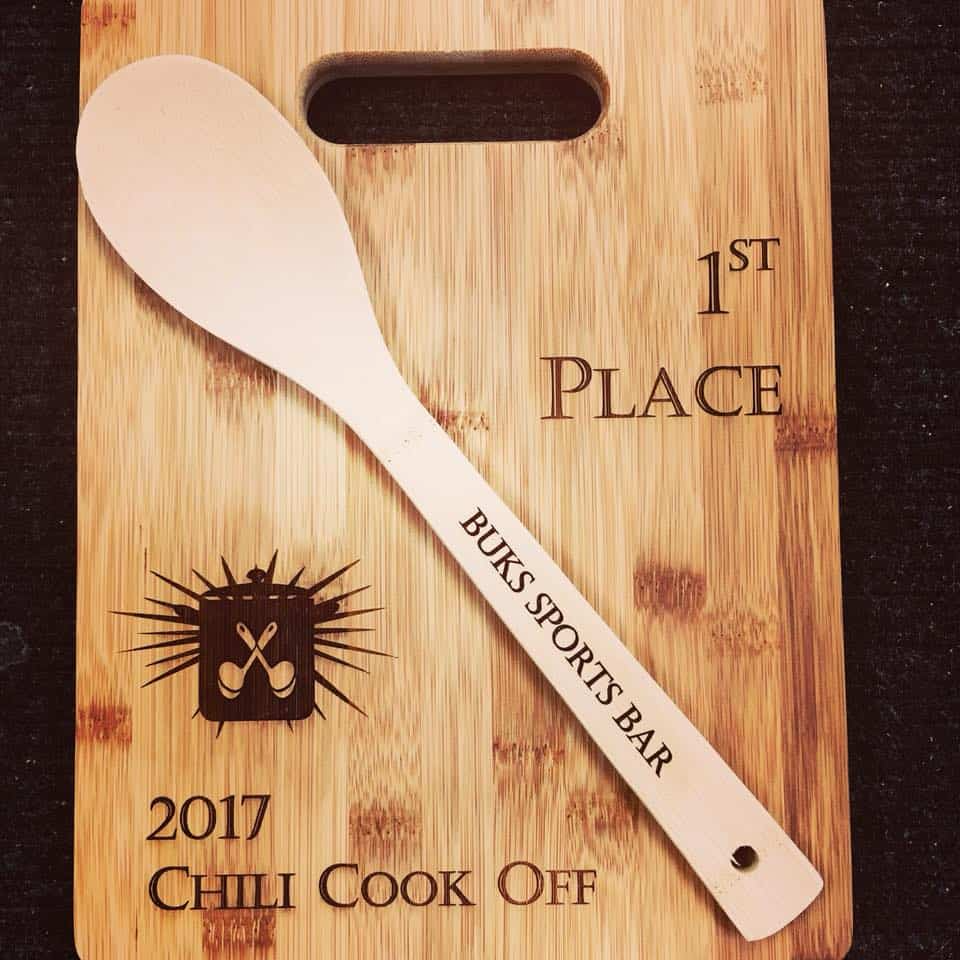 CHILI COOK OFF CUTTING BOARD