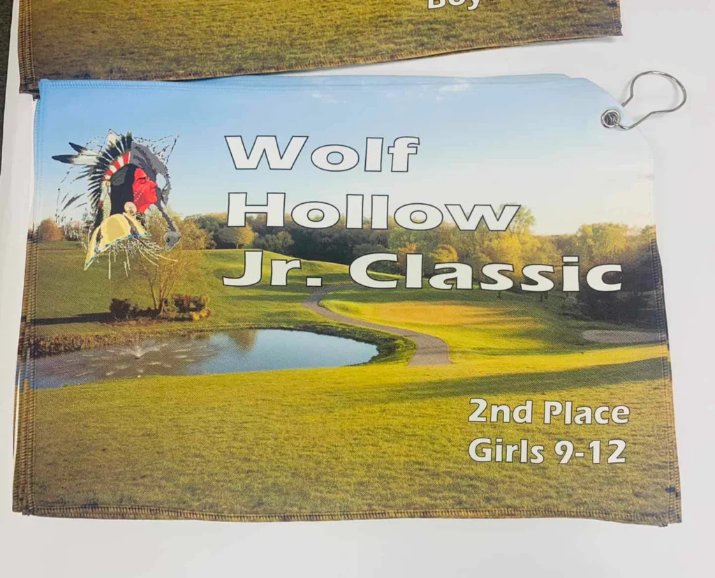 SUBLIMATED GOLF TOWEL